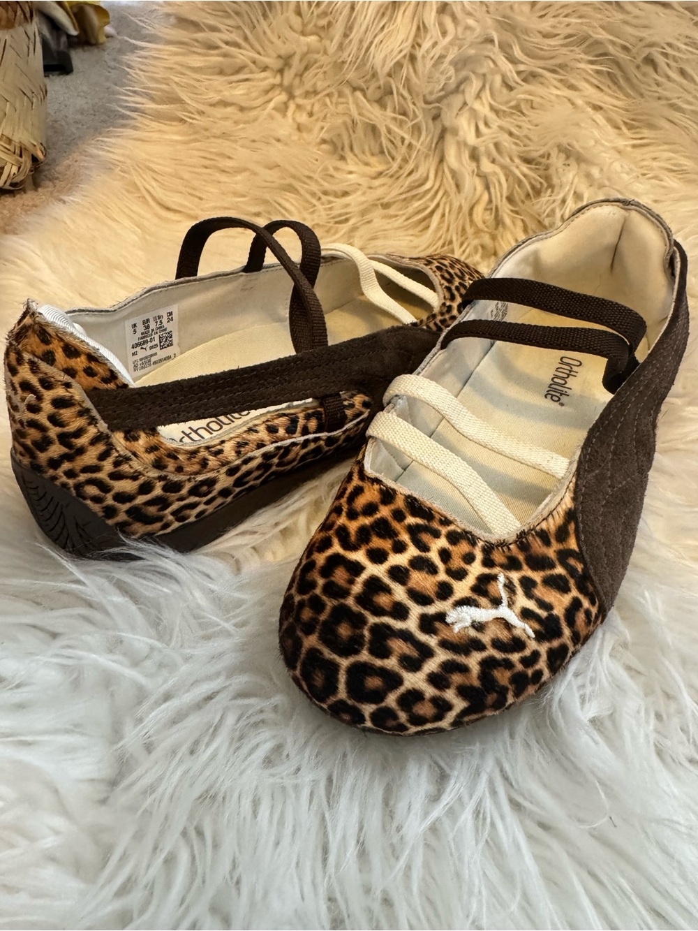 Puma Leopard-Print Speedcat Ballet Flats - Picture 5 of 7